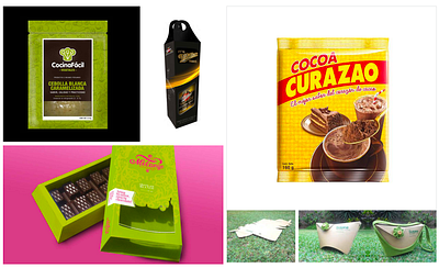 COCOA CURAZAO chocolate packaging photoillustration photoshop