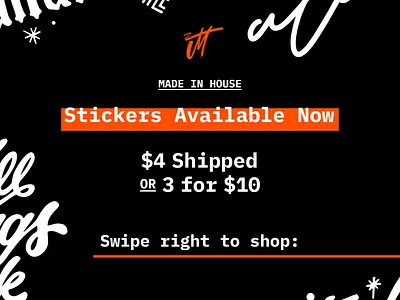 Sticker Time + Personal Rebranding branding decal design diecut lettering procreate stickers vinyl