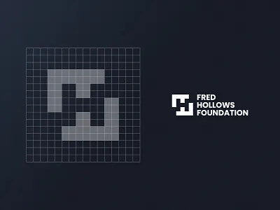 Fred Hollows Foundation - Logo Grid brand identity branding foundations gridsystem logo logo grid logo redesign logotype minimalist minimalist logo monogram rebranding