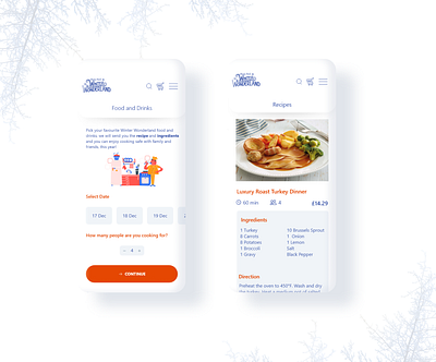 Winter Wonderland Order Food and Drinks adobexdchallenge christmas christmasapp foodorder orderfood orders recipe app recipes winterwonderland