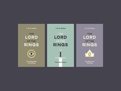 LOTR Book Covers book cover lotr minimalist pastel