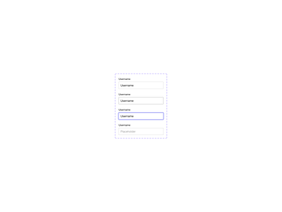 Input states component design design system input states text input
