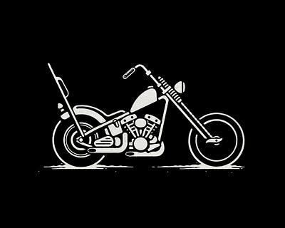 Chopper american bike biker chopper custome harley harley davidson harley davidson illustration illustrator knucklehead motorcycle panhead shovelhead steel