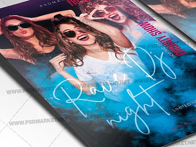 Rave Dj Template - Flyer PSD club flyer club flyers culture club havana night club party club party flyer rave club rave dj social club soho house