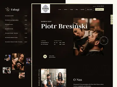 Peter Barber Shop Website barber barbers barbershop design landing page web web design webdesign website