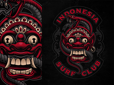 Indonesian Mask Vector illustration bali illustration indonesian mask vector