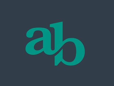 ab ab brand branding icon logo serif typeography