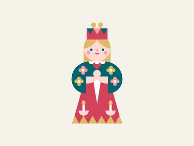 A Little Christmas Angel adobeillustrator angel christmas design graphicdesigner holidays illustration illustrator midcentury shapes vector