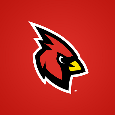 Cardinals Mascot Logo Concept branding cardinals college sports design illustration logo sports logo