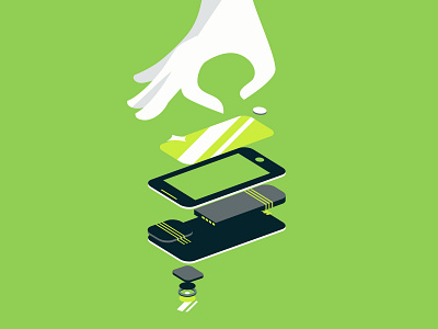 junkcel illustration mobile ui