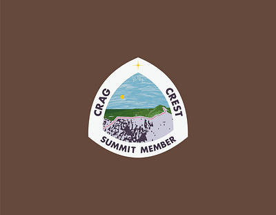 Crag Crest colorado grand mesa hiking mesa outdoors sticker summit