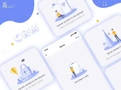 error page design illustration ui