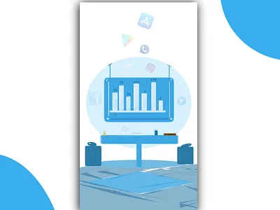 ANALYTICS ILLUSTRATION branding graphic design illustration illustration art illustrations illustrator mobile illustration mobile ui ui ux vector