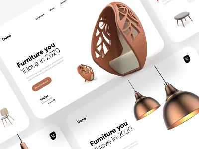 Furniture Banner Design design homepage illustration interface landing page ui uidesign web webdesign website