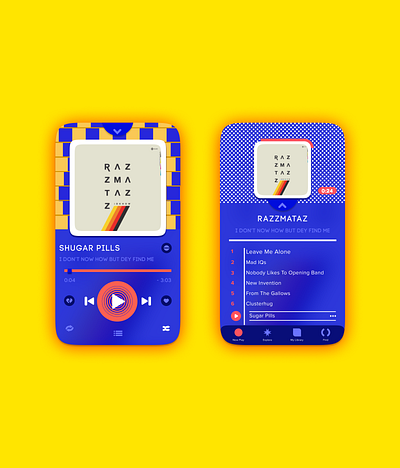 Music player app appdesign application concept design graphicdesign inspiration interface mobile music music player player ui