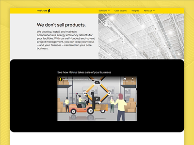 Metrus Energy — Solutions css energy html landing page responsive responsive design responsive web design sustainability ui web web design website