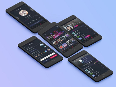 Music app app app design design mobile ui mockup music music app music player playlist tracks ui