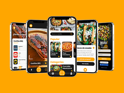 WhatTheFood? - App design appdesign appdesigner colors design icons interface minimal ui ux