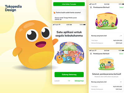 Citizens - Toped Universe branding character design citizen illustration onboarding payment tokopedia ui user interface ux vector