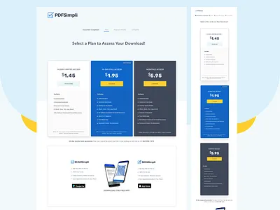 Pricing Plan | Responsive design billing pakages pdf convertor pricing pricing plan responsive design