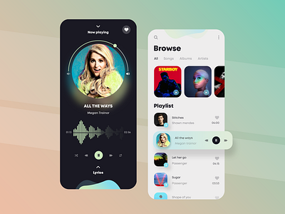 Music App Design app concept app design app designer design dribbble music music album music app music art music player music player app music player ui ui ux