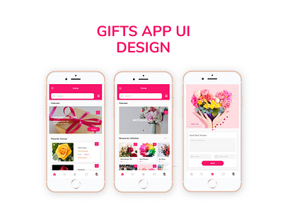 GIFT SENDING APP UI DESIGNED app design design design app gift app gifts graphic design minimalist mobile mobile app mobile app design mobile design mobile ui mockup modern ui ui ux ui design uidesign uiux ux