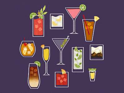 Cocktails cocktails drinks food illustration illustration illustration digital