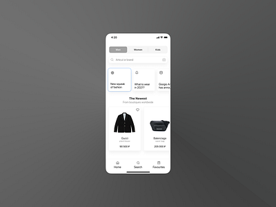 Online Shopping App app design flat minimal ui ux