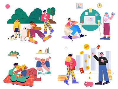 SCENE illustration vector