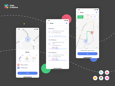 WIZZBANG - TRANSPORT ALERT UI KIT creative design interface map maps mobile mobile app mobile app design mobile application mobile apps mobile design mobile ui traffic trafficking ui ui ux ui design ux ux design ux ui design