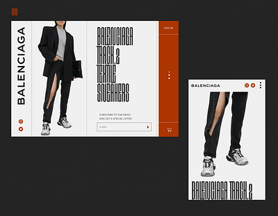 Balenciaga. 2021 branding creative designer lux minimal new tipography ui ux web