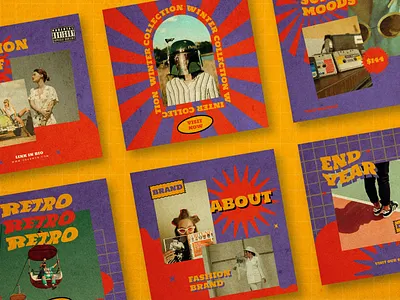 Zurch Social Media Template advertising branding design girl hypebeast instagram instagram stories instagram template social media social media pack