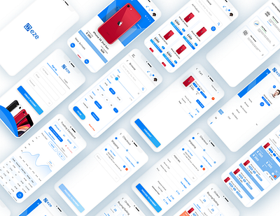 Eze Mobile dashboard design interaction design ui design user flow ux design uxdesign