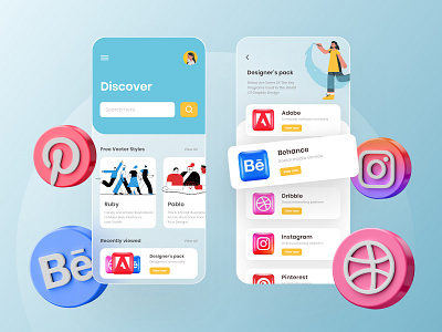 Online Design Store app designers behance design designers discover dribble glassmorphism instagram online store pinterest ui uidaily uidesign uidesigns uiux userinterface ux vector illustration