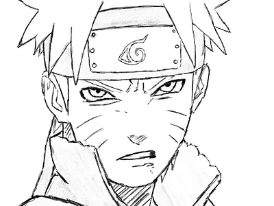 A Naruto sketch anime animeart illustration naruto procreate sketch