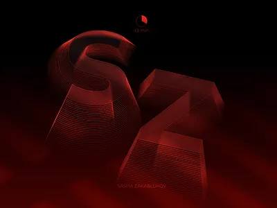SZ Monogram Challenge blur branding challenge design desktop digital gradient graphic graphicdesign graphics icon identity illustration isometric logo logotype monogram red ui vector