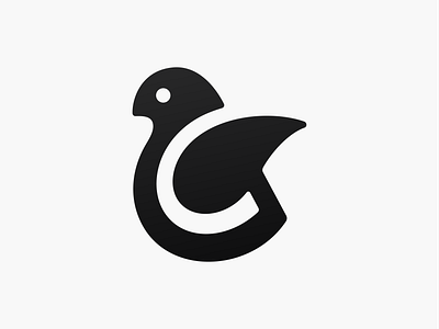 G bird! 36daysoftype bird brand branding g geometric icon illustration letter logo logo design logodesign mark minimal monochrome negative space nest symbol type wings