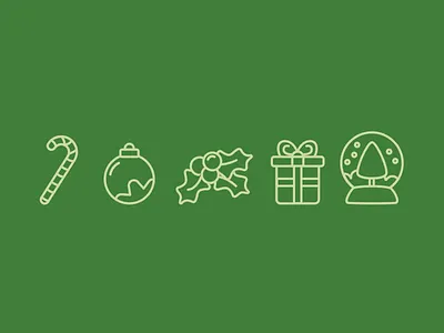Christmas icons christmas icons illustration vector