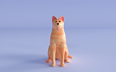 hound 3d character cinema4d design illustration octane