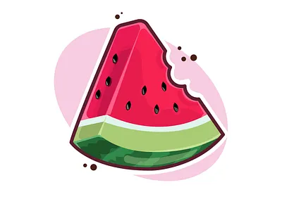 watermelon illustraion vector watermelon