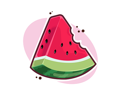 watermelon illustraion vector watermelon