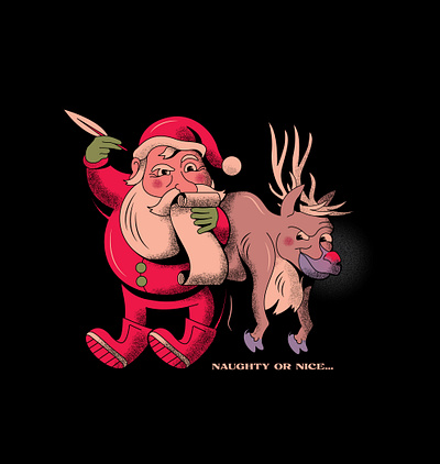 Naughty or Nice List Part 2 cartoon characterdesign design doodle drawing illustration textures vector