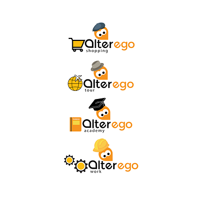 alterego logo concecpt creative logo design flat logo logo logo concept logo design modern logo