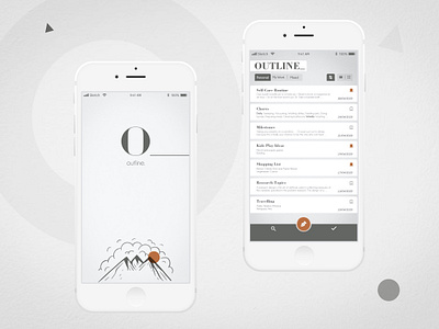 Outline - Note-taking app app ios ios app ios app design ios design mobile mobile app mobile app design mobile design mobile ui note taking notes notes app ui ui design ux