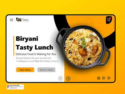 Food Landing Page branding food landing food landing page landing page design layout layout design ux web booking web design website