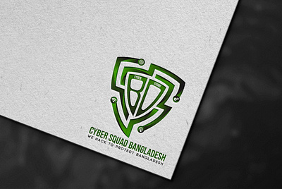 Cyber Squad BD Logo bangladesh branding cyber security design hack icon illustration logo logo design minimal typography ui vector