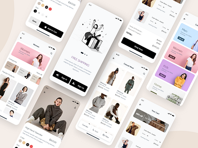 eCommerce App @design app dashboard ui design ecommerce ecommerce app login