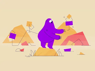 Bear Dance after effects animal rave animation ben marriott character animation motion design motion design school motion practice motiondesignschool onlune course