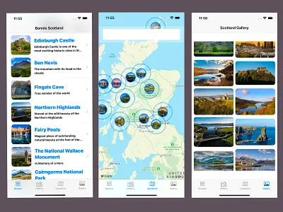 Bonnie Scotland design figma mobile mobile app design mobile design mobile ui ui ui design uiux ux design