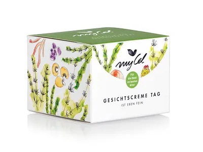 myCel Verpackungsdesign logo packaging design